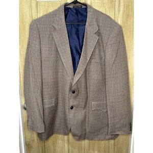 Circle S Western Men's 48R Blazer Tan Multi Houndstooth Suit Sport Coat